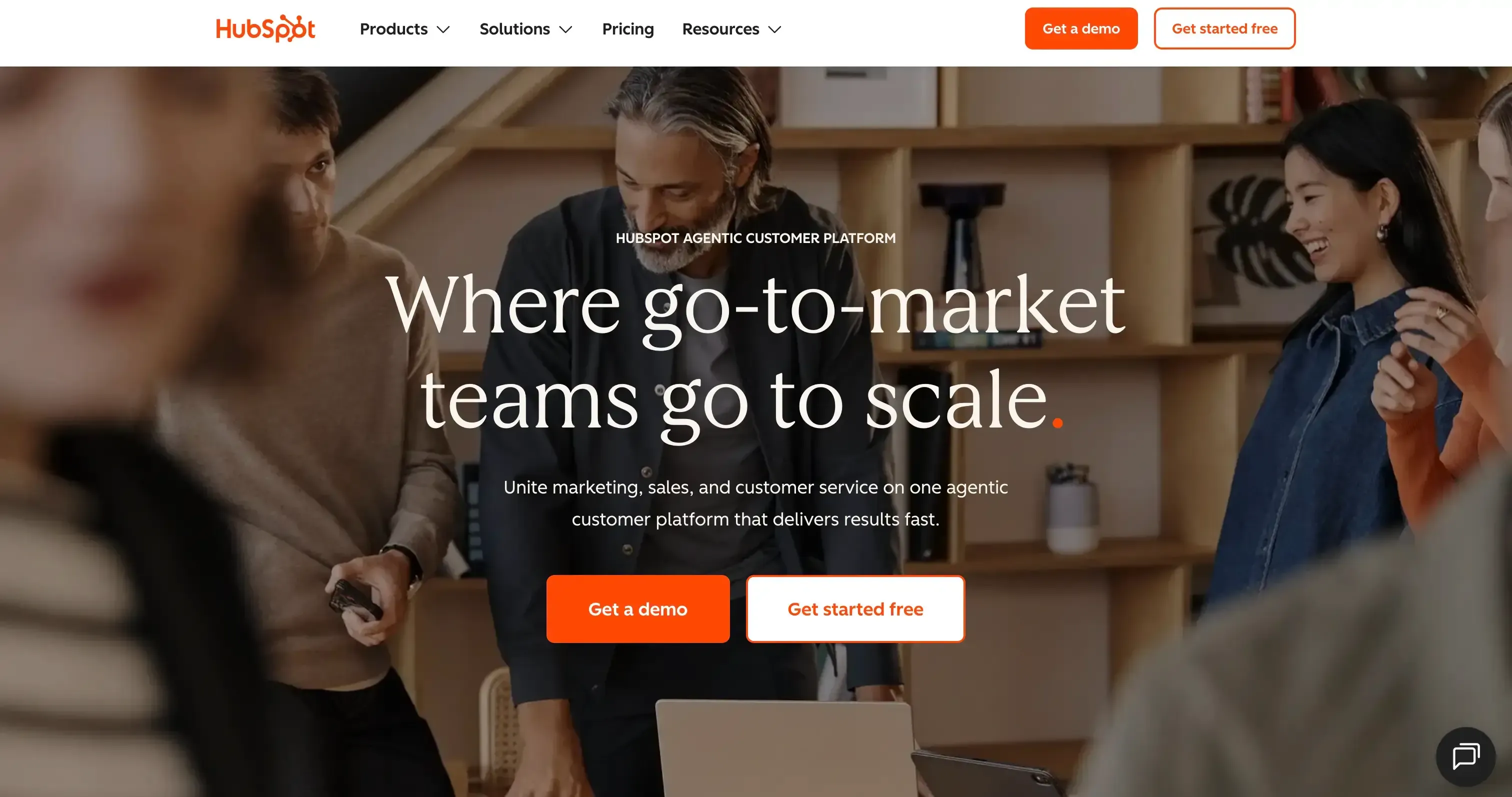 Hubspot landing page